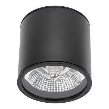 Foco de baño CHLOE AR111 1xGU10/12W/230V IP65 redondeado negro