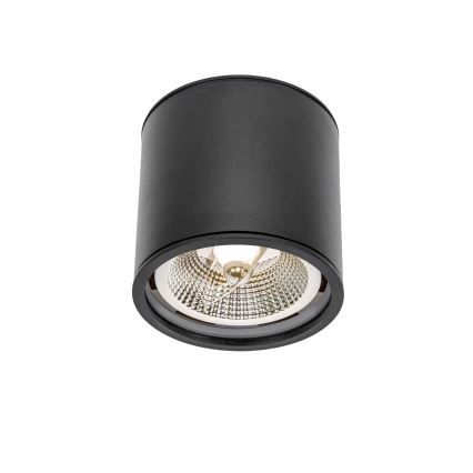Foco de baño CHLOE AR111 1xGU10/12W/230V IP65 redondeado negro