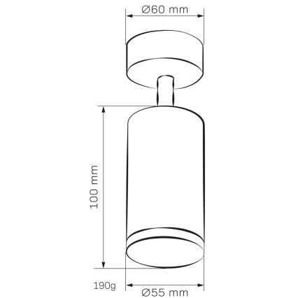 Foco de baño TURYN 1xGU10/10W/230V IP44 blanco