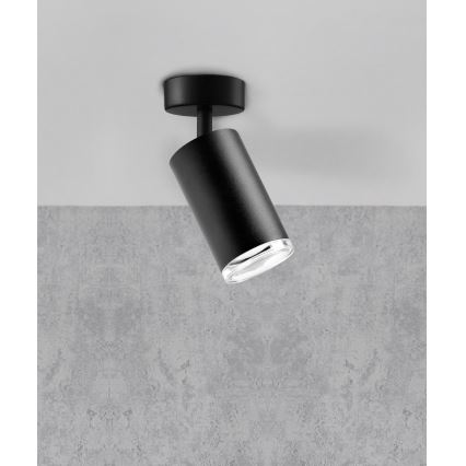 Foco de baño TURYN 1xGU10/10W/230V IP44 negro