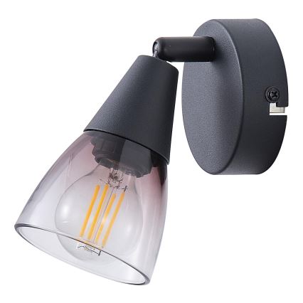 Foco de pared 1xE14/7W/230V ahumado