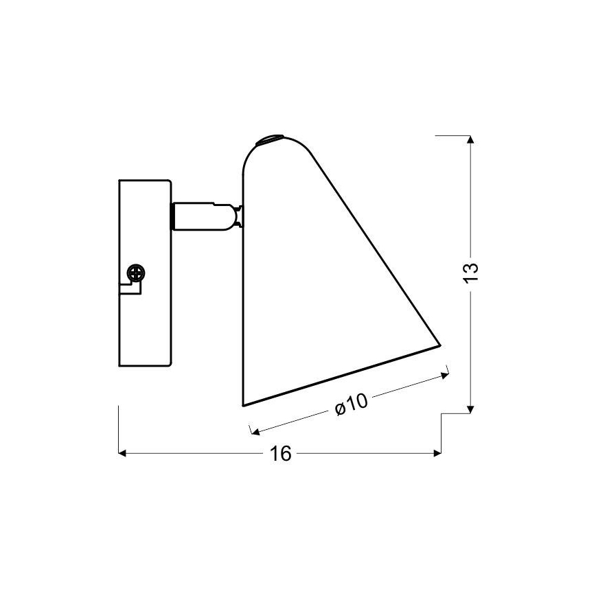 Foco de pared AMOR 1xE14/40W/230V amarillo