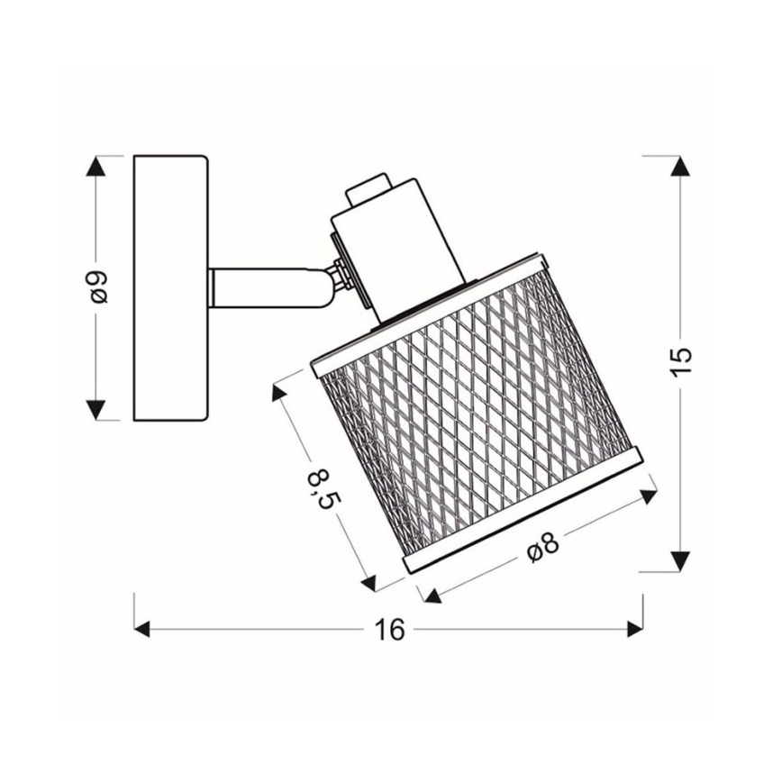 Foco de pared CANABERA 1×E14/40W/230V