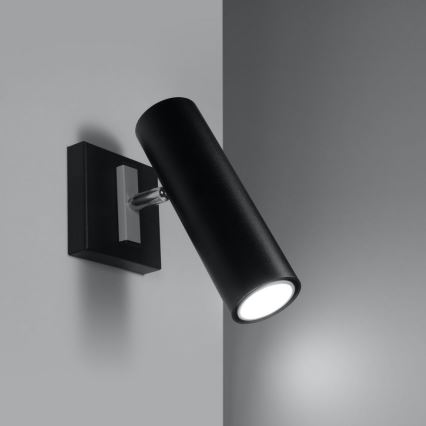 Foco de pared DIREZIONE 1xGU10/40W/230V negro