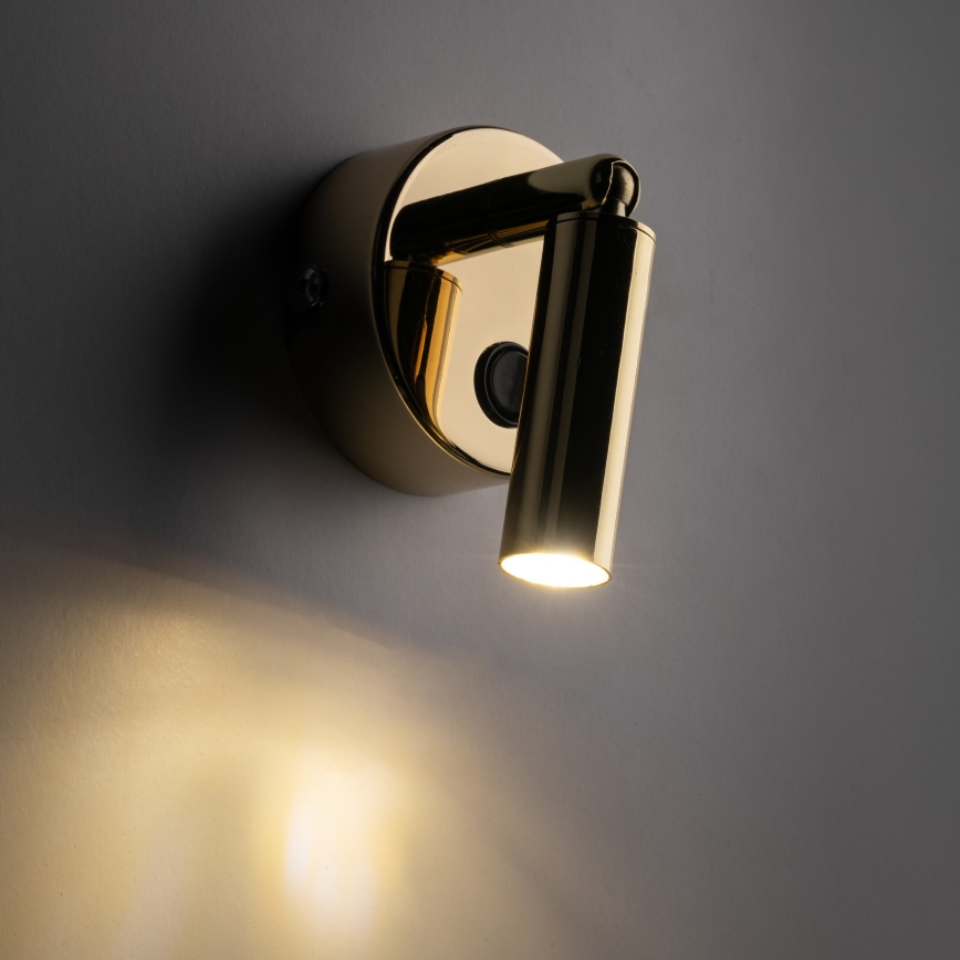 Foco de pared ENZO 1xG9/8W/230V dorado