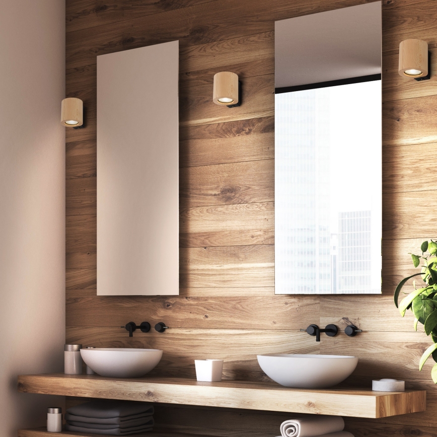Foco de pared EVE 1xGU10/10W/230V haya