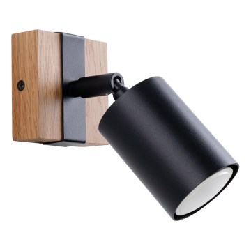 Foco de pared FAGER 1xGU10/10W/230V negro