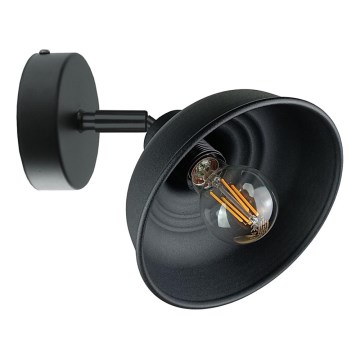 Foco de pared FAUN 1xE27/60W/230V negro