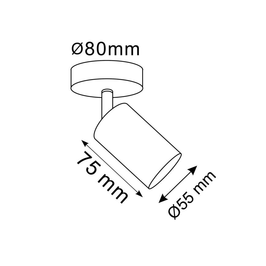 Foco de pared GOLDI 1xGU10/10W/230V dorado