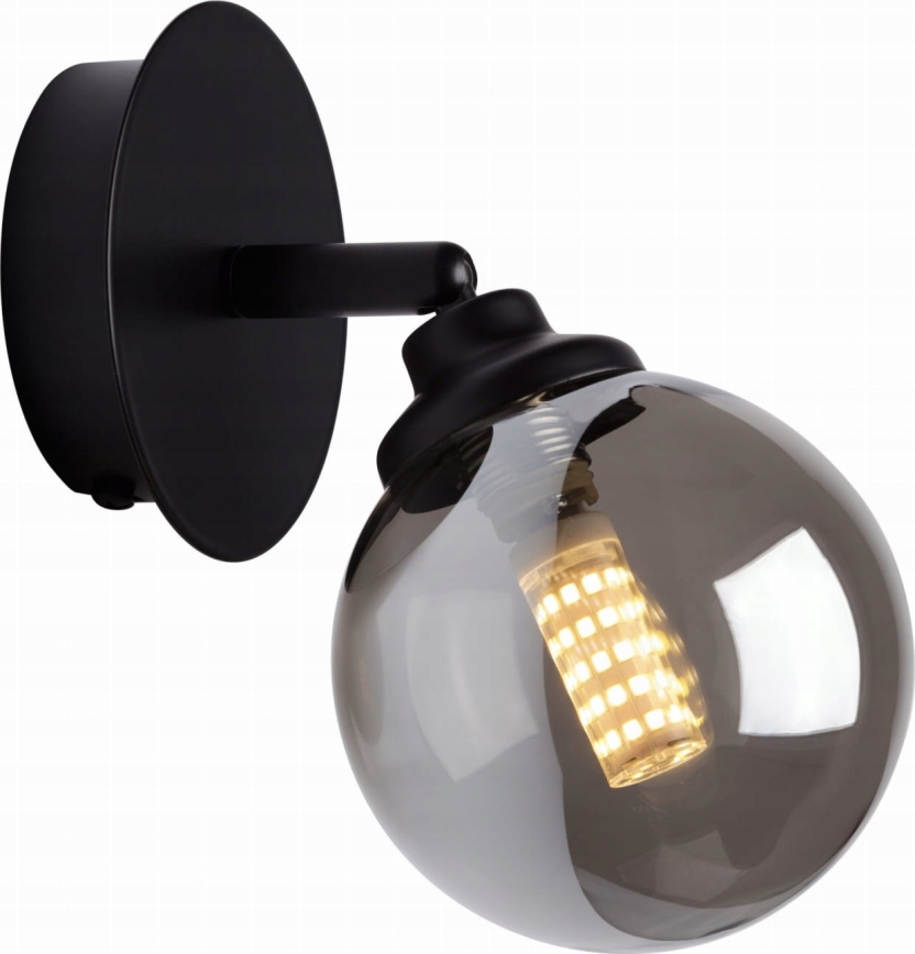 Foco de pared IMAGINE 1xG9/40W/230V negro/ahumado