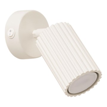 Foco de pared KARBON 1xGU10/10W/230V color crema