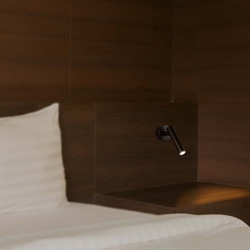 Foco de pared LED LED/2W/230V 4000K negro