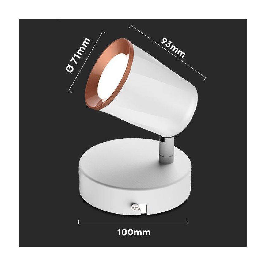Foco de pared LED LED/5W/230V 4000K blanco