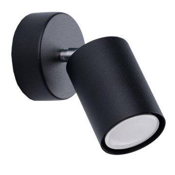 Foco de pared LEMMI 1xGU10/40W/230V negro