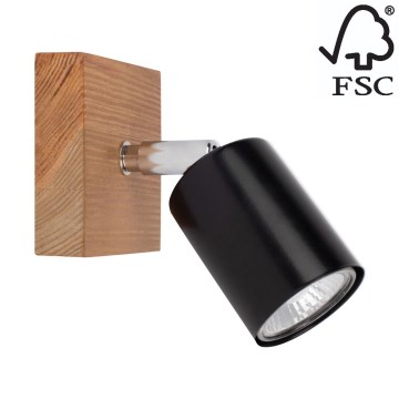 Foco de pared MANARA 1xGU10/5W/230V pino - Certificado FSC