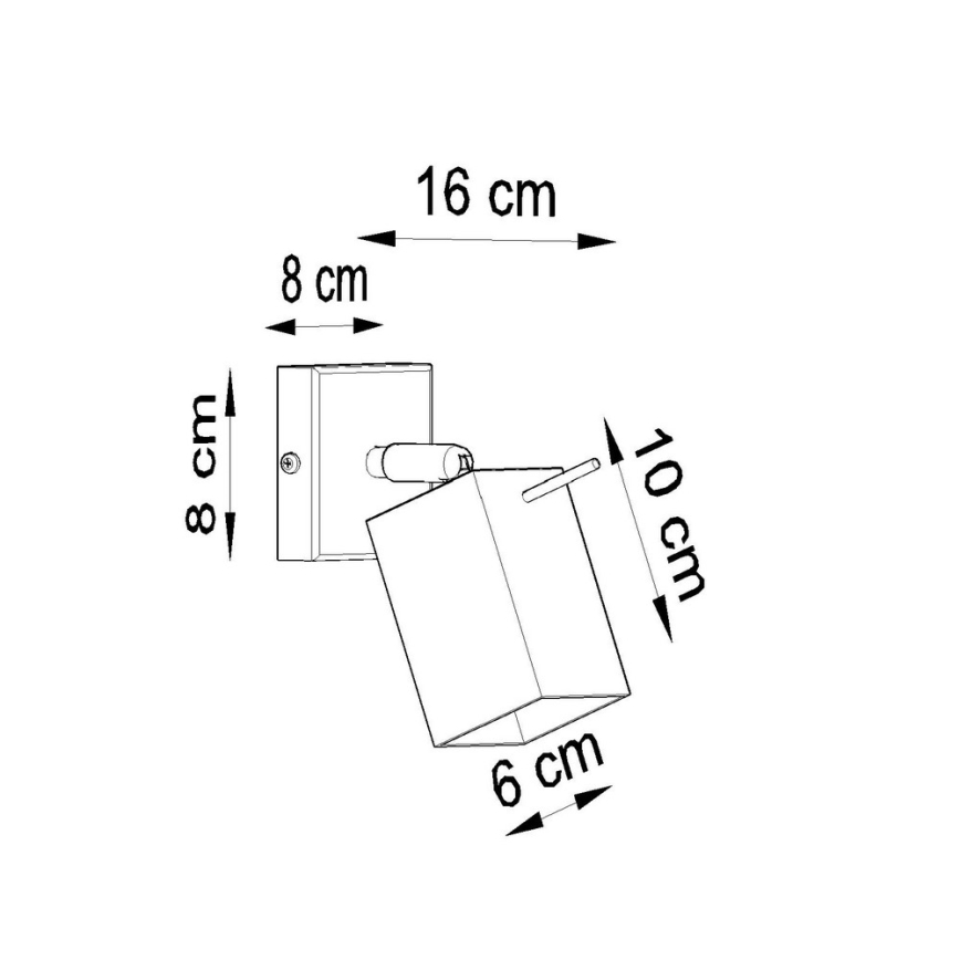 Foco de pared MERIDA 1xGU10/40W/230V blanco