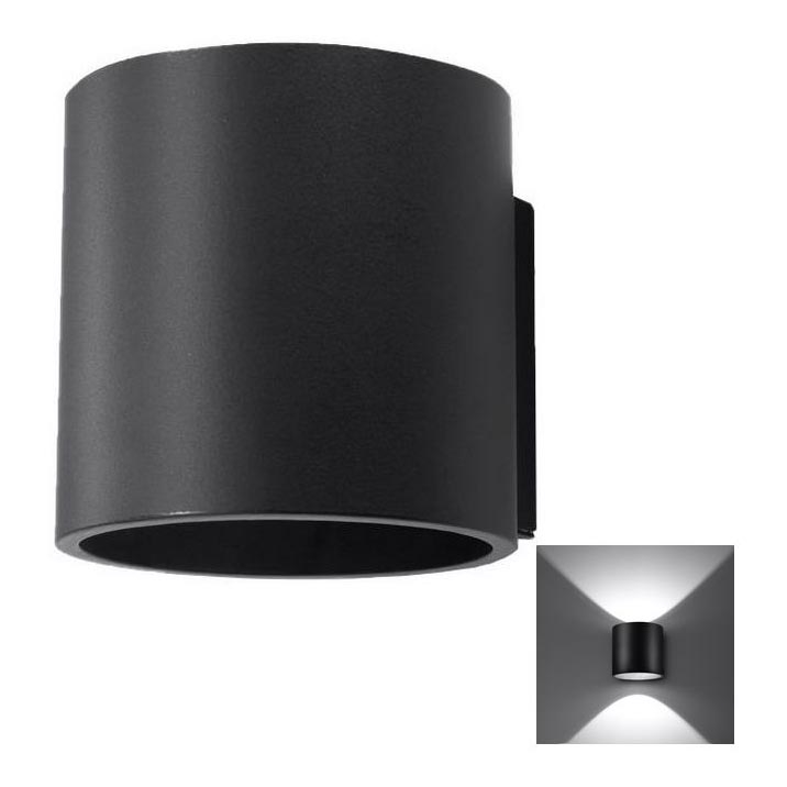 Foco de pared ORBIS 1 1xG9/40W/230V negro