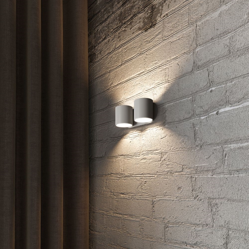 Foco de pared ORBIS 2xG9/40W/230V gris