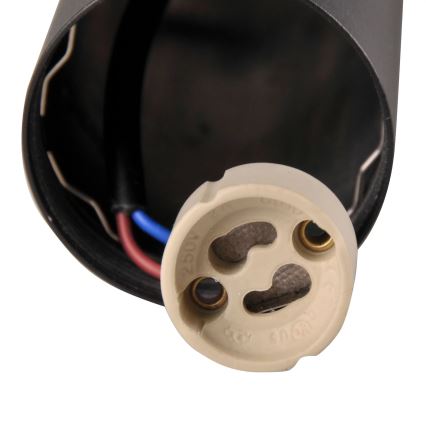 Foco de pared PARÍS 2xGU10/10W/230V IP20 negro