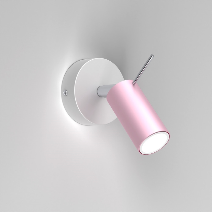Foco de pared PRESTON 1xGU10/MR11/40W/230V rosa