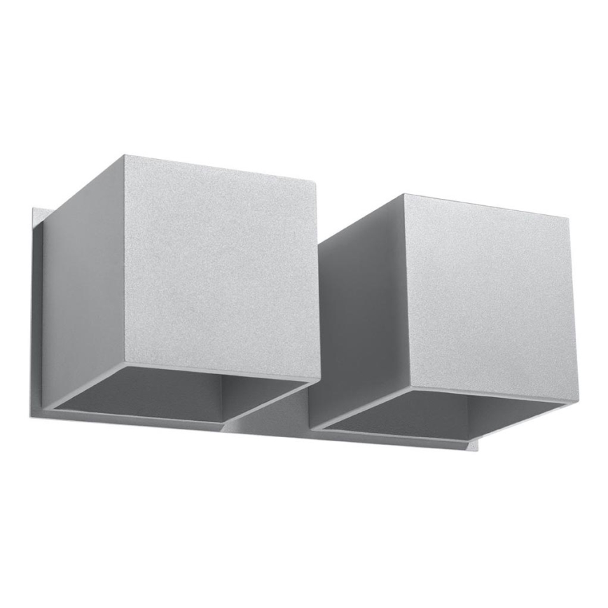 Foco de pared QUAD 2xG9/40W/230V gris