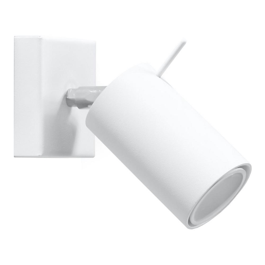 Foco de pared RING 1xGU10/10W/230V blanco