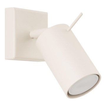 Foco de pared RING 1xGU10/10W/230V color crema