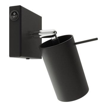 Foco de pared RING 1xGU10/10W/230V negro