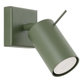 Foco de pared RING 1xGU10/10W/230V verde