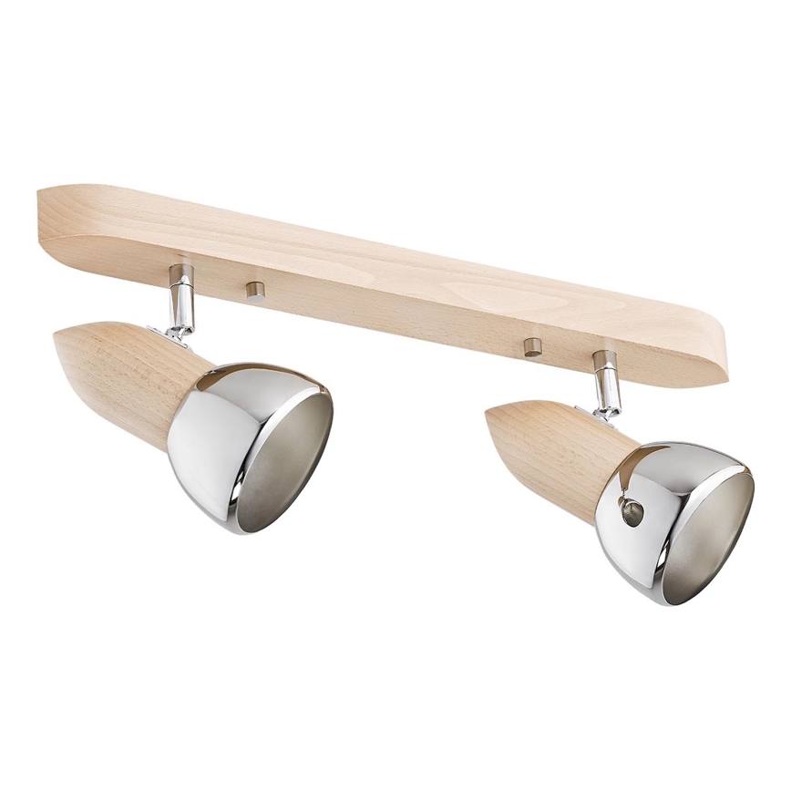Foco de pared SPARK 2xE27/15W/230V haya