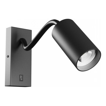 Foco de pared SQUALLA VARIOSA 1xGU10/10W/230V negro