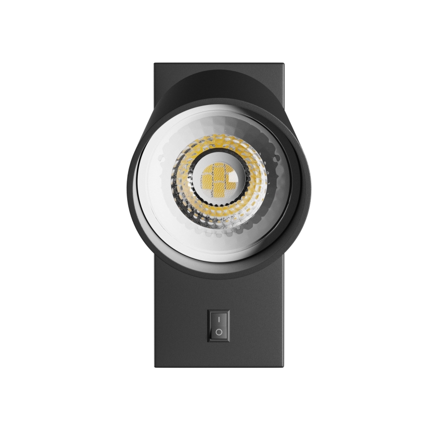 Foco de pared SQUALLA VARIOSA 1xGU10/10W/230V negro