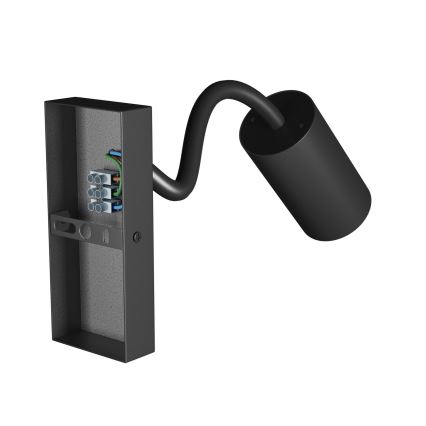 Foco de pared SQUALLA VARIOSA 1xGU10/10W/230V negro