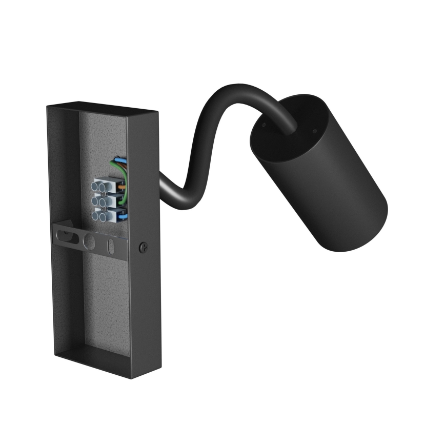 Foco de pared SQUALLA VARIOSA 1xGU10/10W/230V negro