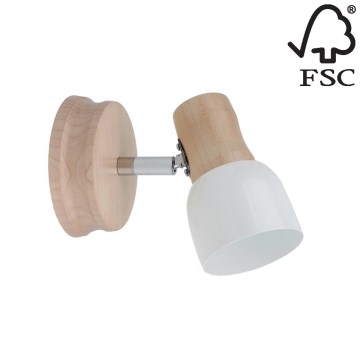 Foco de pared SVANTJE 1xE14/40W/230V abedul - certificado FSC