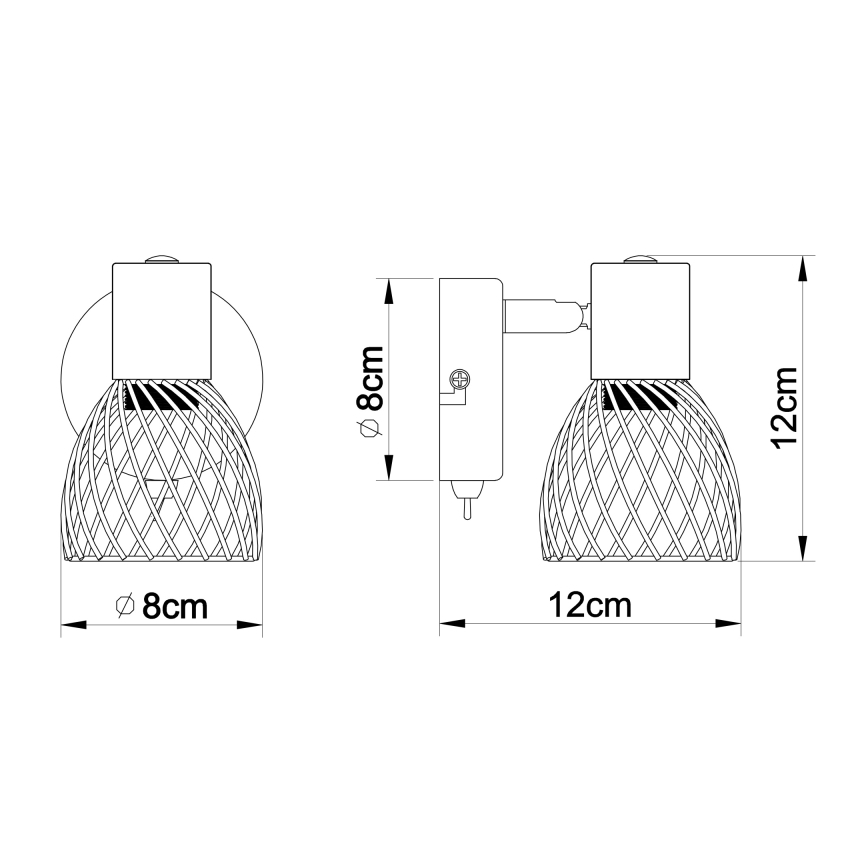 Foco de pared 1xE14/40W/230V
