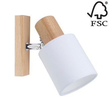 Foco de pared TREEHOUSE 1xE27/25W/230V roble - Certificado FSC