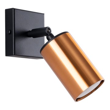 Foco de pared WINX 1xGU10/10W/230V negro/cobre