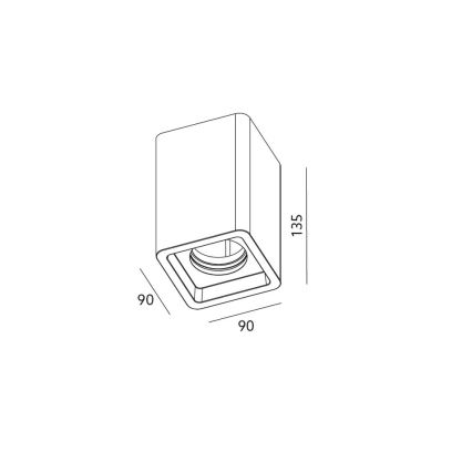 Foco de techo NAOS 1xGU10/35W/230V