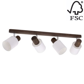 Foco de techo TRENDY 4xE27/15W/230V pino - certificado FSC