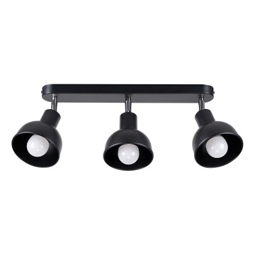 Foco ELBA 3xE27/15W/230V negro