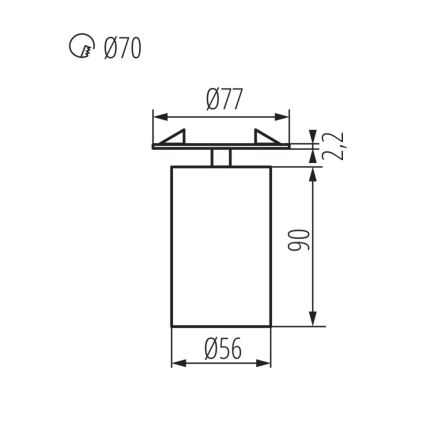 Foco empotrable CHIRO 1xGU10/35W/230V negro