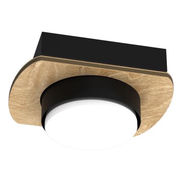 Foco empotrable KIDO 1xGX53/8W/230V negro/beige/roble