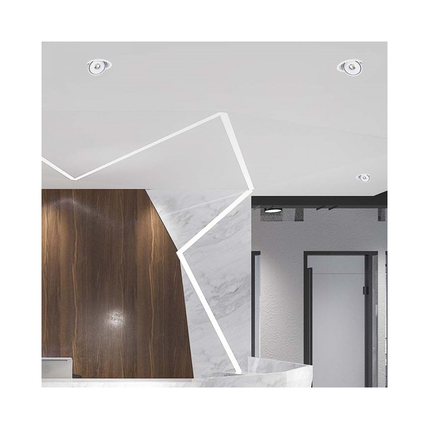 Foco empotrable LED LED/20W/230V 3000/4000/6400K d. 16,5 cm blanco