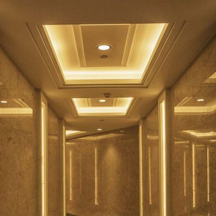 Foco empotrable LED LED/28W/230V 3000/4000/6400K d. 20 cm blanco