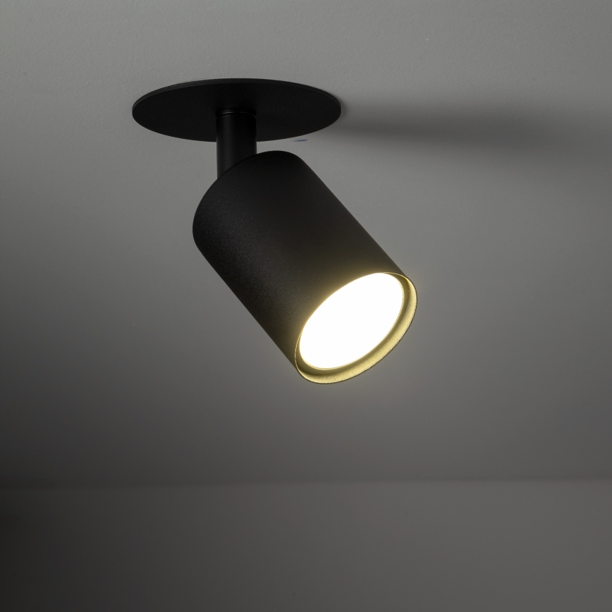 Foco empotrable NEX 1xGU10/10W/230V negro