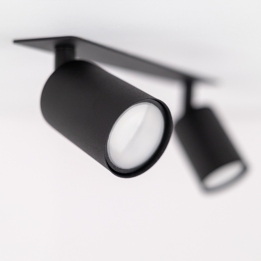 Foco empotrable NEX 2xGU10/10W/230V negro