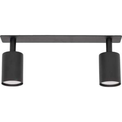 Foco empotrable NEX 2xGU10/10W/230V negro