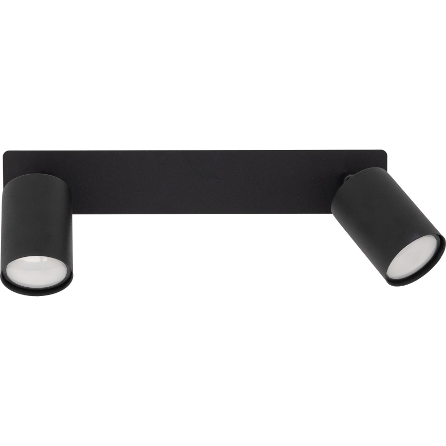 Foco empotrable NEX 2xGU10/10W/230V negro