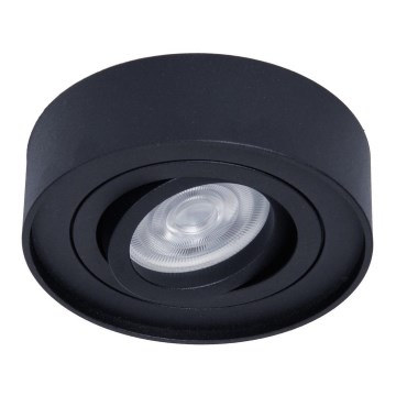 Foco empotrable NUSA 1xGU5,3/MR16/50W/12V redondeado negro